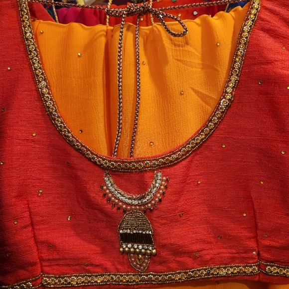 Desiner saree pure chiffon - Picture 3 of 6